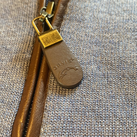 ORVIS Merino Wool 1/4 Zip Sweater Blue Size SMALL - Picture 5 of 11